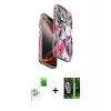 MARSİLYAN™- iPhone 16 Pro Max Kılıf Siluet Doku - Şeffaf 360 Full Body Arka Koruyucu + Raze Metal Kamera Lens - BZ