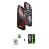 MARSİLYAN™- iPhone 16 Pro Max Kılıf Siluet Doku - Şeffaf 360 Full Body Arka Koruyucu + Raze Metal Kamera Lens - NLGY