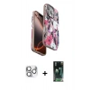 MARSİLYAN™- iPhone 16 Pro Max Kılıf Siluet Doku - Siyah 360 Mat Full Body Arka Koruyucu + Pers Alüminyum Kamera Lens - GS