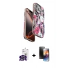 MARSİLYAN™- iPhone 16 Pro Max Kılıf Siluet Doku - Siyah 3D Antistatik Mat Seramik Nano Ekran Koruyucu + Bilvis Titan Kamera Lens - SH