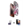 MARSİLYAN™- iPhone 16 Pro Max Kılıf Siluet Doku - Siyah 3D Antistatik Mat Seramik Nano Ekran Koruyucu + Bilvis Titan Kamera Lens - TMGI
