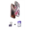 MARSİLYAN™- iPhone 16 Pro Max Kılıf Siluet Doku - Siyah Bilvis 5in1 3D Magic Cam Ekran Koruyucu + Bilvis Titan Kamera Lens - TMGI