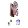 MARSİLYAN™- iPhone 16 Pro Max Kılıf Siluet Doku - Siyah Bilvis 5in1 3D Magic Cam Ekran Koruyucu + Raze Metal Kamera Lens - NLGY
