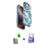 MARSİLYAN™- iPhone 16 Pro Max Kılıf Siluet Doku - Siyah Bilvis 5in1 5D Magic Hayalet Cam Ekran Koruyucu + Raze Metal Kamera Lens - CLTM