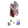 MARSİLYAN™- iPhone 16 Pro Max Kılıf Siluet Doku - Siyah Bilvis 5in1 5D Magic Hayalet Cam Ekran Koruyucu + Raze Metal Kamera Lens - CLTM