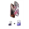 MARSİLYAN™- iPhone 16 Pro Max Kılıf Siluet Doku - Siyah Bilvis 5in1 5D Magic Hayalet Cam Ekran Koruyucu + Bilvis Titan Kamera Lens - TMGI