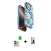 MARSİLYAN™- iPhone 16 Pro Max Kılıf Siluet Doku - Siyah Bilvis Hayalet Cam Ekran Koruyucu + Raze Metal Kamera Lens - NLGY