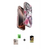 MARSİLYAN™- iPhone 16 Pro Max Kılıf Siluet Doku - Siyah Buffer Cam Ekran Koruyucu + Raze Metal Kamera Lens - NLGY