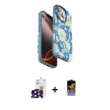 MARSİLYAN™- iPhone 16 Pro Max Kılıf Siluet Doku - Siyah Buffer Hayalet Cam Ekran Koruyucu + Bilvis Titan Kamera Lens - SH