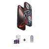 MARSİLYAN™- iPhone 16 Pro Max Kılıf Siluet Doku - Siyah Joko Magic 5D Cam + Bilvis Titan Kamera Lens - SH