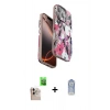 MARSİLYAN™- iPhone 16 Pro Max Kılıf Siluet Doku - Siyah Joko Magic 5D Cam + Raze Metal Kamera Lens - NLGY