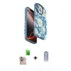 MARSİLYAN™- iPhone 16 Pro Max Kılıf Siluet Doku - Siyah Joko Magic 5D Cam + Raze Metal Kamera Lens - NLGY