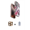 MARSİLYAN™- iPhone 16 Pro Max Kılıf Siluet Doku - Siyah Joko Magic 5D Cam + Pers Alüminyum Kamera Lens - CLTM