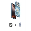 MARSİLYAN™- iPhone 16 Pro Max Kılıf Siluet Doku - Siyah Joko Magic 5D Cam + PVD Metal Kamera Lens - GS