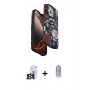 MARSİLYAN™- iPhone 16 Pro Max Kılıf Siluet Doku - Siyah Joko Magic 5D Cam + Bilvis Titan Kamera Lens - TMGI