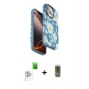 MARSİLYAN™- iPhone 16 Pro Max Kılıf Siluet Doku - Siyah Joko Magic 5D Hayalet Cam + Raze Metal Kamera Lens - BZ