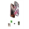 MARSİLYAN™- iPhone 16 Pro Max Kılıf Siluet Doku - Siyah Joko Magic 5D Hayalet Cam + Raze Metal Kamera Lens - NLGY