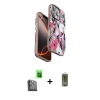 MARSİLYAN™- iPhone 16 Pro Max Kılıf Siluet Doku - Siyah Joko Magic 5D Hayalet Cam + Raze Metal Kamera Lens - SH