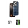 MARSİLYAN™- iPhone 16 Pro Max Kılıf Siluet Form Serisi - Şeffaf 360 Full Body Arka Koruyucu + Pers Alüminyum Kamera Lens - GS