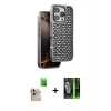 MARSİLYAN™- iPhone 16 Pro Max Kılıf Siluet Form Serisi - Şeffaf 360 Full Body Arka Koruyucu + Raze Metal Kamera Lens - NLGY