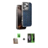MARSİLYAN™- iPhone 16 Pro Max Kılıf Siluet Form Serisi - Şeffaf 360 Full Body Arka Koruyucu + Raze Metal Kamera Lens - CLTM