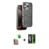 MARSİLYAN™- iPhone 16 Pro Max Kılıf Siluet Form Serisi - Şeffaf 360 Full Body Arka Koruyucu + Raze Metal Kamera Lens - CLTM