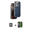 MARSİLYAN™- iPhone 16 Pro Max Kılıf Siluet Form Serisi - Şeffaf 360 Full Body Arka Koruyucu + Siyah PVD Metal Kamera Lens