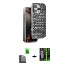 MARSİLYAN™- iPhone 16 Pro Max Kılıf Siluet Form Serisi - Şeffaf 360 Full Body Arka Koruyucu + Raze Metal Kamera Lens - SH