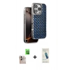 MARSİLYAN™- iPhone 16 Pro Max Kılıf Siluet Form Serisi - Şeffaf Pasifik Cam Ekran Koruyucu + Raze Metal Kamera Lens - NLGY