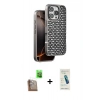 MARSİLYAN™- iPhone 16 Pro Max Kılıf Siluet Form Serisi - Şeffaf Pasifik Cam Ekran Koruyucu + Raze Metal Kamera Lens - CLTM
