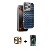 MARSİLYAN™- iPhone 16 Pro Max Kılıf Siluet Form Serisi - Siyah 360 Mat Full Body Arka Koruyucu + Pers Alüminyum Kamera Lens - CLTM
