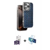 MARSİLYAN™- iPhone 16 Pro Max Kılıf Siluet Form Serisi - Siyah 3D Antistatik Cam Ekran Koruyucu + Bilvis Titan Kamera Lens - GS