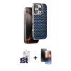 MARSİLYAN™- iPhone 16 Pro Max Kılıf Siluet Form Serisi - Siyah 3D Antistatik Mat Seramik Nano Ekran Koruyucu + Bilvis Titan Kamera Lens - GS