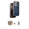 MARSİLYAN™- iPhone 16 Pro Max Kılıf Siluet Form Serisi - Siyah Bilvis 3D Cam Ekran Koruyucu + Pers Alüminyum Kamera Lens - CLTM