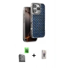 MARSİLYAN™- iPhone 16 Pro Max Kılıf Siluet Form Serisi - Siyah Bilvis 3D Cam Ekran Koruyucu + Raze Metal Kamera Lens - SH