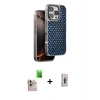 MARSİLYAN™- iPhone 16 Pro Max Kılıf Siluet Form Serisi - Siyah Bilvis 3D Cam Ekran Koruyucu + Raze Metal Kamera Lens - NLGY