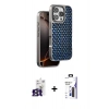 MARSİLYAN™- iPhone 16 Pro Max Kılıf Siluet Form Serisi - Siyah Bilvis 3X AR Hayalet Cam Ekran Koruyucu + Bilvis Titan Kamera Lens - TMGI