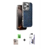 MARSİLYAN™- iPhone 16 Pro Max Kılıf Siluet Form Serisi - Siyah Bilvis 3X AR Hayalet Cam Ekran Koruyucu + Raze Metal Kamera Lens - NLGY