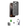 MARSİLYAN™- iPhone 16 Pro Max Kılıf Siluet Form Serisi - Siyah Bilvis 3X AR Hayalet Cam Ekran Koruyucu + Raze Metal Kamera Lens - SH