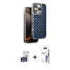 MARSİLYAN™- iPhone 16 Pro Max Kılıf Siluet Form Serisi - Siyah Bilvis 3X AR HD Cam Ekran Koruyucu + Bilvis Titan Kamera Lens - TMGI