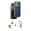 MARSİLYAN™- iPhone 16 Pro Max Kılıf Siluet Form Serisi - Siyah Bilvis 3X AR HD Cam Ekran Koruyucu + Raze Metal Kamera Lens - NLGY