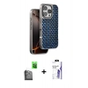 MARSİLYAN™- iPhone 16 Pro Max Kılıf Siluet Form Serisi - Siyah Bilvis 3X AR HD Cam Ekran Koruyucu + Raze Metal Kamera Lens - SH