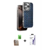 MARSİLYAN™- iPhone 16 Pro Max Kılıf Siluet Form Serisi - Siyah Bilvis 3X AR HD Cam Ekran Koruyucu + Raze Metal Kamera Lens - CLTM