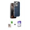 MARSİLYAN™- iPhone 16 Pro Max Kılıf Siluet Form Serisi - Siyah Bilvis 5in1 3D Magic Cam Ekran Koruyucu + Raze Metal Kamera Lens - NLGY