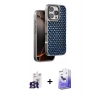 MARSİLYAN™- iPhone 16 Pro Max Kılıf Siluet Form Serisi - Siyah Bilvis 5in1 5D Magic Hayalet Cam Ekran Koruyucu + Titanyum Gri Bilvis Titan Kamera Lens