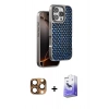 MARSİLYAN™- iPhone 16 Pro Max Kılıf Siluet Form Serisi - Siyah Bilvis 5in1 5D Magic Hayalet Cam Ekran Koruyucu + Pers Alüminyum Kamera Lens - CLTM