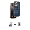MARSİLYAN™- iPhone 16 Pro Max Kılıf Siluet Form Serisi - Siyah Bilvis Hayalet Cam Ekran Koruyucu + Bilvis Titan Kamera Lens - TMGI