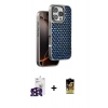 MARSİLYAN™- iPhone 16 Pro Max Kılıf Siluet Form Serisi - Siyah Buffer Cam Ekran Koruyucu + Bilvis Titan Kamera Lens - SH