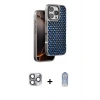 MARSİLYAN™- iPhone 16 Pro Max Kılıf Siluet Form Serisi - Siyah Joko Magic 5D Cam + Pers Alüminyum Kamera Lens - GI