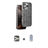 MARSİLYAN™- iPhone 16 Pro Max Kılıf Siluet Form Serisi - Siyah Joko Magic 5D Cam + PVD Metal Kamera Lens - GD